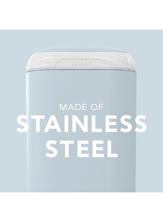 Diaper Genie Select Pail (Blue) is Made of Durable Stainless Steel and Includes 1 Starter Square Refill That can Hold up to 165 Newborn-Sized Diapers. - Image 3