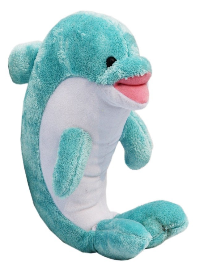 Amardeep Blue Sitting Dolphin 40cms - Image 1