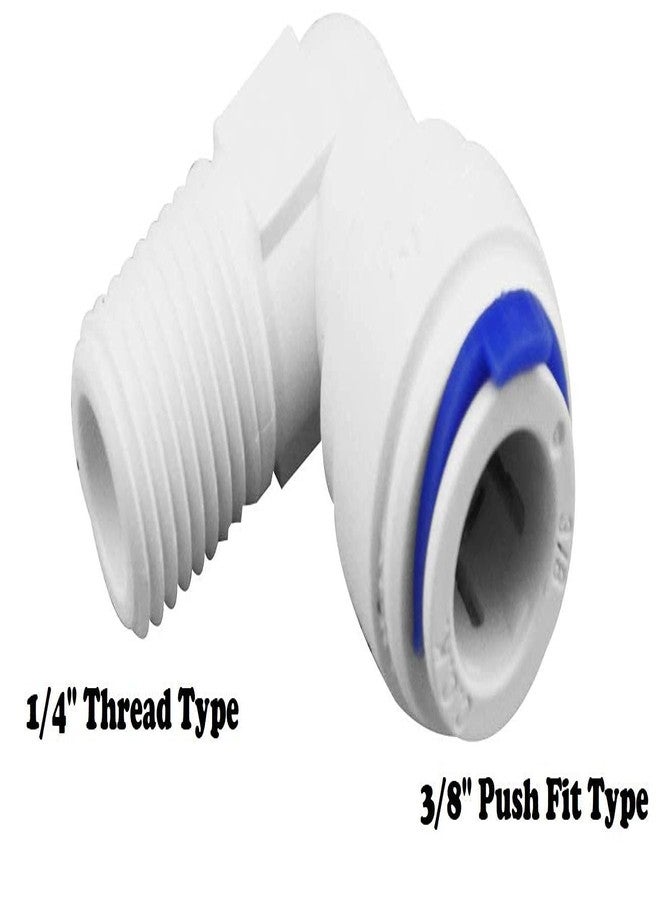 AQUALIQUID RO Spares Plastic 1/4 Inch Male Thread to 3/8 Inch Quick Connect Elbow Connector 1/4"x3/8" for RO Water Purifier Tube Fitting (3/8 bowl elbow-6Pcs) - Image 2
