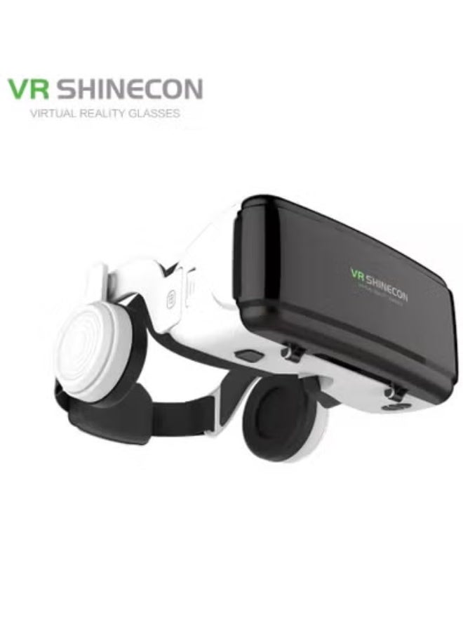 في آر شينيكون نظارات الواقع الافتراضي VR SHINECON - سماعة رأس ثلاثية الأبعاد غامرة للهواتف الذكية، متوافقة مع iOS وأندرويد - Image 1