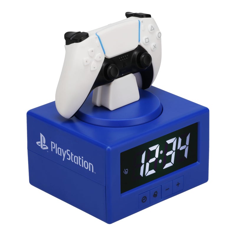 Paladone PlayStation DualSense Controller Alarm Clock with Night Light â€“ Digital Gaming Clock for Kids, Teens, and Bedrooms â€“ Official Licensed PlayStation Decor - Image 1