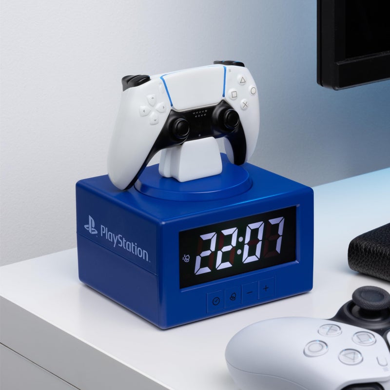 Paladone PlayStation DualSense Controller Alarm Clock with Night Light â€“ Digital Gaming Clock for Kids, Teens, and Bedrooms â€“ Official Licensed PlayStation Decor - Image 5