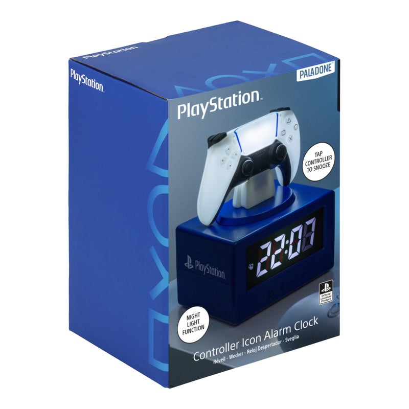 Paladone PlayStation DualSense Controller Alarm Clock with Night Light â€“ Digital Gaming Clock for Kids, Teens, and Bedrooms â€“ Official Licensed PlayStation Decor - Image 3