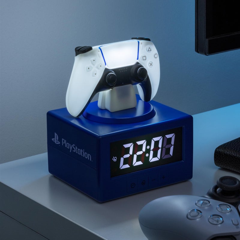 Paladone PlayStation DualSense Controller Alarm Clock with Night Light â€“ Digital Gaming Clock for Kids, Teens, and Bedrooms â€“ Official Licensed PlayStation Decor - Image 4