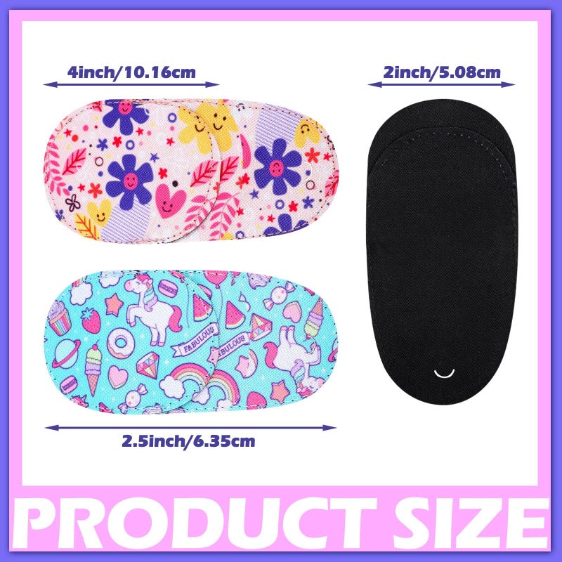 Newcotte Newcotte 12 Pcs Eye Patch for Kids Girls Boys Reusable Eye Patch for Glasses over the Lens Colorful Eye Patch Toddler Eye Patch Adorable Kids Eye Patches Assorted Eye Patch Cover (Graceful)  - Image 3