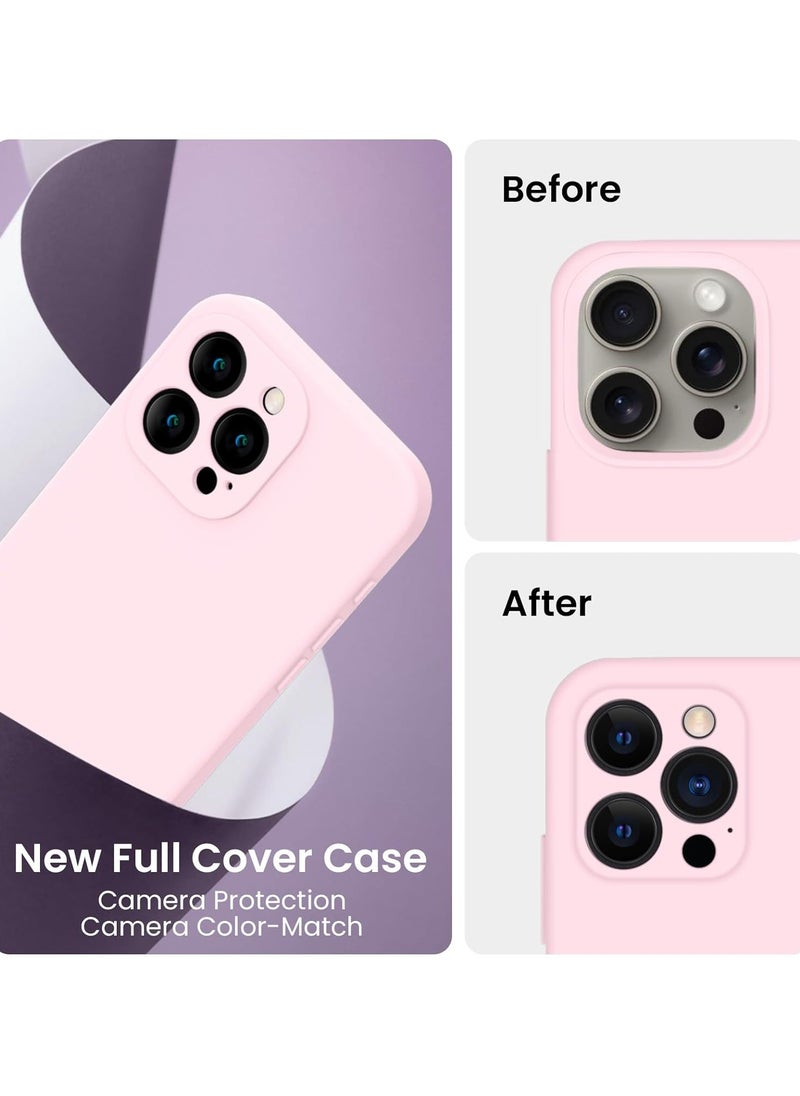 TEAM LUXURY Specially designed for iPhone 15 Pro, silicone upgraded [camera protection] phone case strap, soft and scratch resistant ultra-fine fiber lining inside, 6.1 inches  - Image 3
