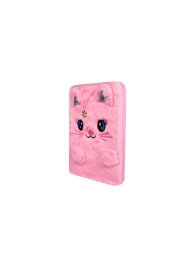 SMILY KIDDOS Smily Kiddos Fluffy Note Book Happy Kitty Magical Lovely Notebook Plush Kitty Notebook Journal for Kids…  - Image 4