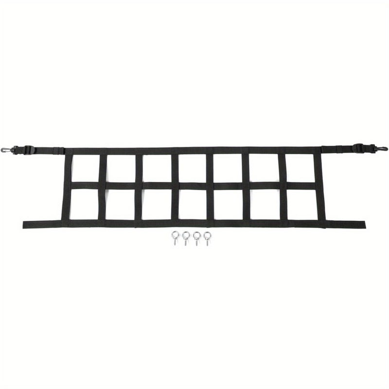 Black Cargo Net Trunk Organizer for Suzuki Jimny JB64 JB74 2019 2020 2021 2022 2023 2024 - Image 1