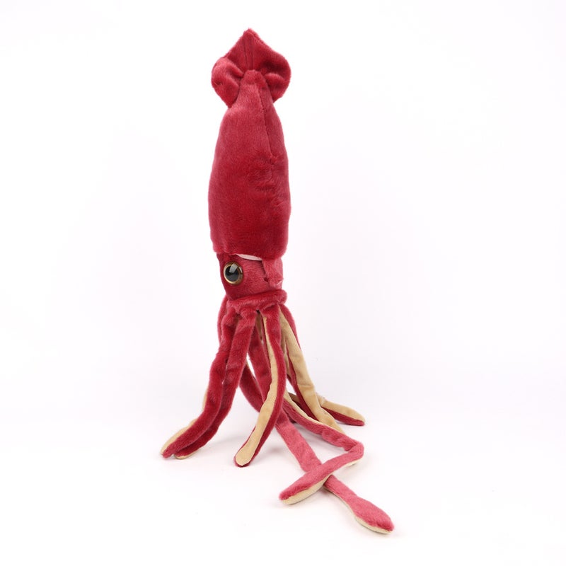 Wine Red Squid Plush Toy - Cute Ocean Animal Stuffed Animal - Image 2