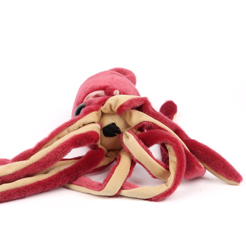 Wine Red Squid Plush Toy - Cute Ocean Animal Stuffed Animal - Image 4