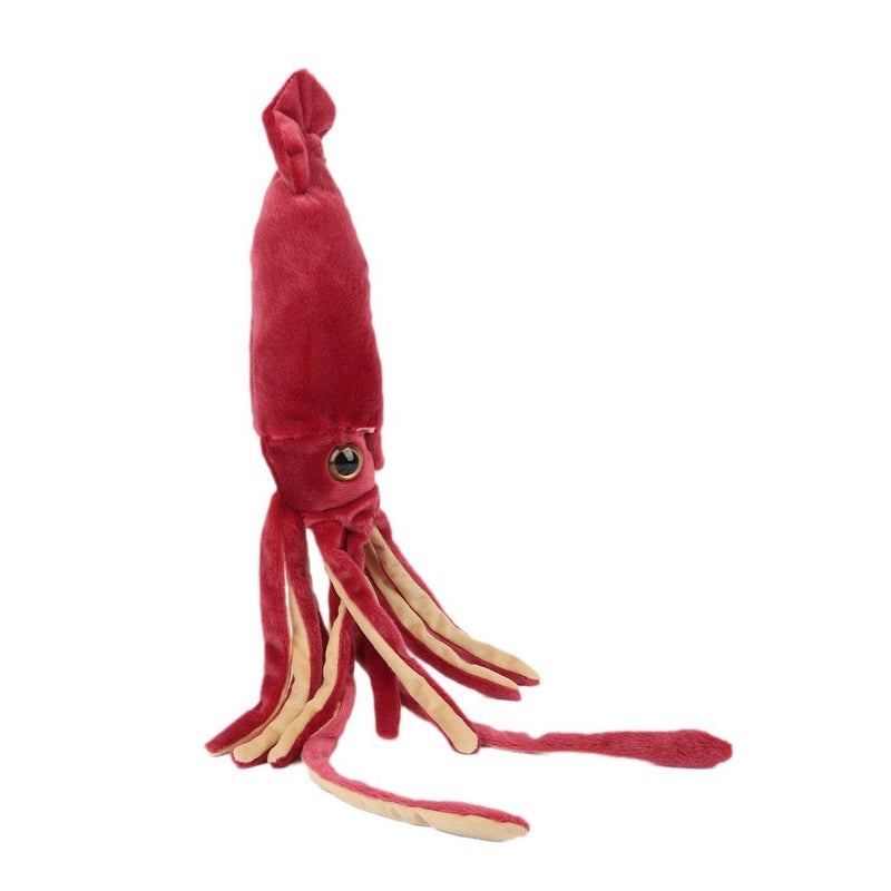 Wine Red Squid Plush Toy - Cute Ocean Animal Stuffed Animal - Image 5