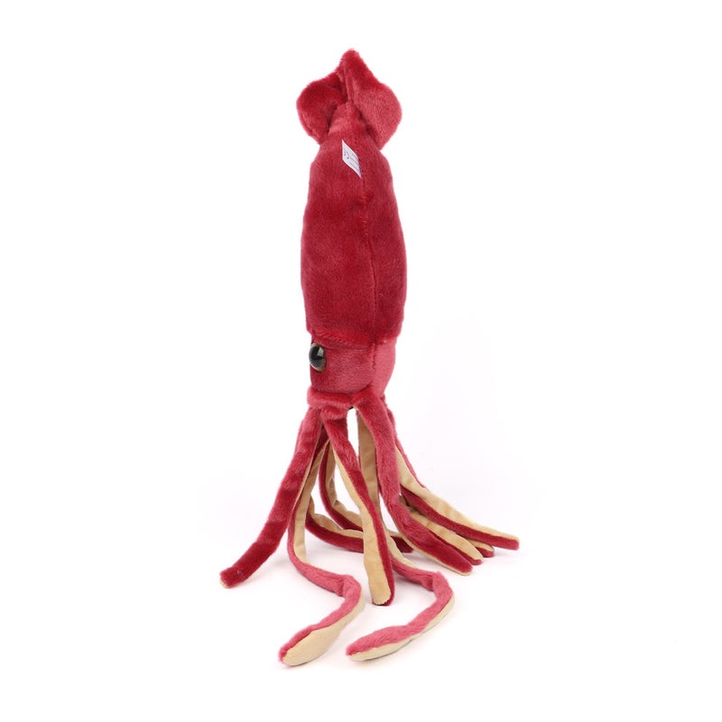 Wine Red Squid Plush Toy - Cute Ocean Animal Stuffed Animal - Image 1
