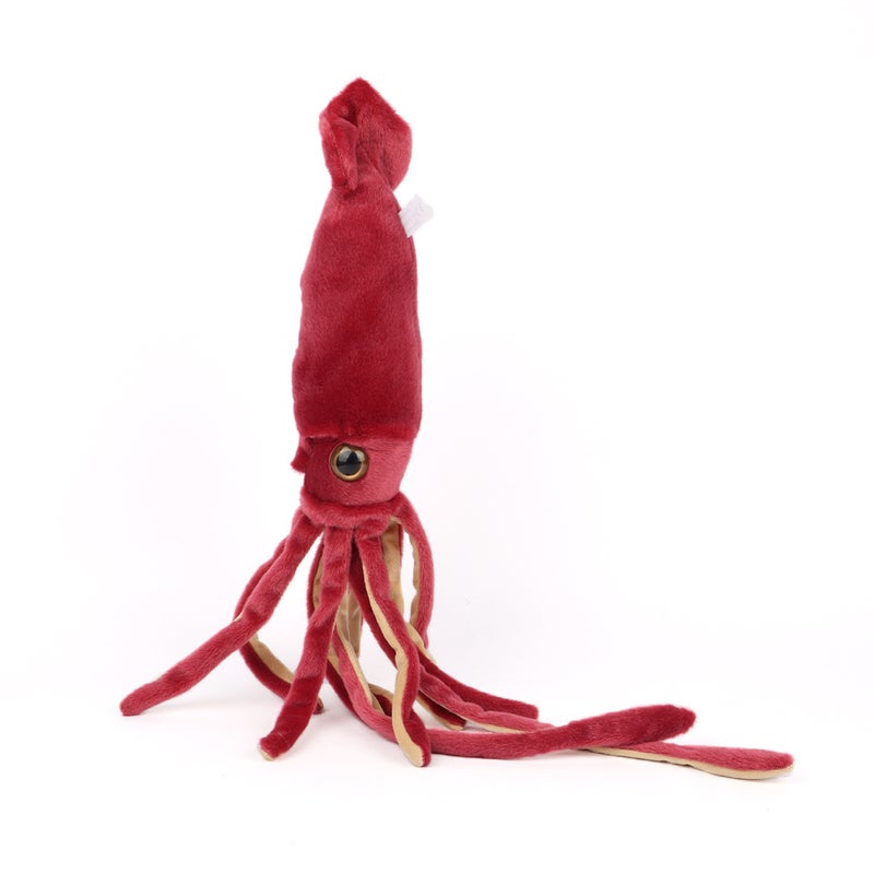 Wine Red Squid Plush Toy - Cute Ocean Animal Stuffed Animal - Image 3