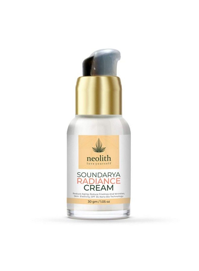NEOLITH Saundarya Radiance Face Cream For Glowing Skin Light Weight Calming Moisturizer Natural Tone Booster Anti Aging Skin Tightening ; Nano Bio Technology Korea ; 30Gm No Silicon Mineral Oil  - Image 2