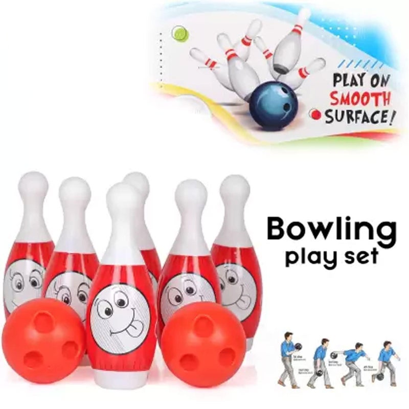 GIGGLE TREE Bowling Game for Kids Toy with 10 Big Pin and 2 Big Ball Indoor and Outdoor Fun Activity Toy Game for Kids Fun Learning Toy Game Early Development Activity Bowling Toys (Red) - Image 5