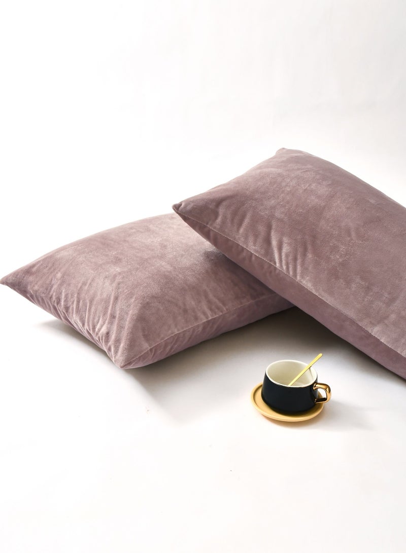 Master Home Textile Velvet Fitted Sheet Set, Queen Size - 3PCS,Fits 160 x 200 cm Bed, Soft & Cozy - Image 4