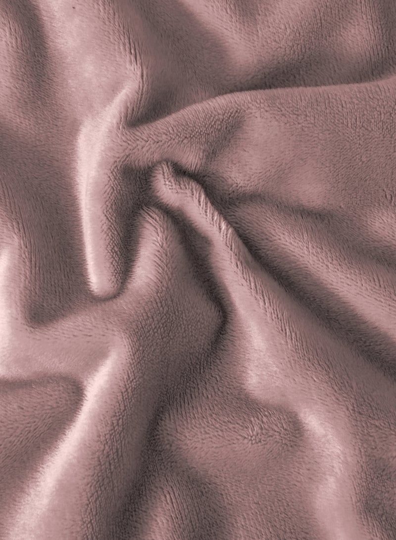 Master Home Textile Velvet Fitted Sheet Set, Queen Size - 3PCS,Fits 160 x 200 cm Bed, Soft & Cozy - Image 3