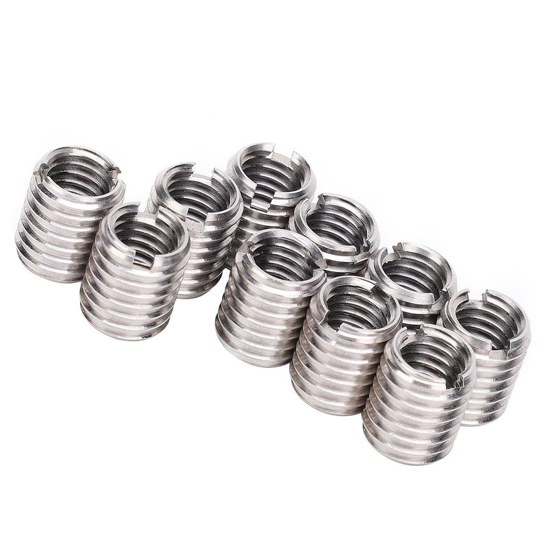 Male Female Thread Repair Inserts, Stainless Steel Insert Nut M8 X 1.25 M10 X 1.5 10Pcs Male to Female Threaded Reducing Bushing for Aviation, Auto Repair, Lighting, Making - Image 5