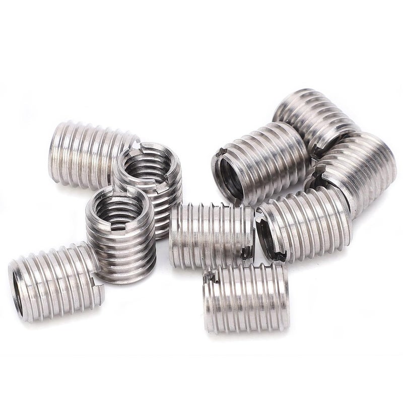 Male Female Thread Repair Inserts, Stainless Steel Insert Nut M8 X 1.25 M10 X 1.5 10Pcs Male to Female Threaded Reducing Bushing for Aviation, Auto Repair, Lighting, Making - Image 2