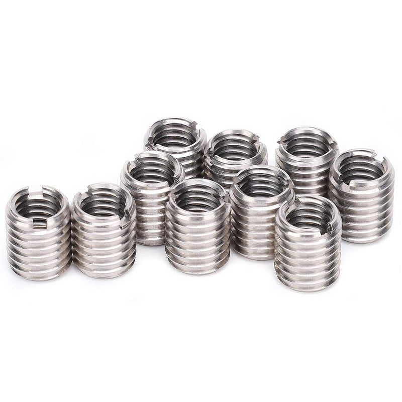 Male Female Thread Repair Inserts, Stainless Steel Insert Nut M8 X 1.25 M10 X 1.5 10Pcs Male to Female Threaded Reducing Bushing for Aviation, Auto Repair, Lighting, Making - Image 4