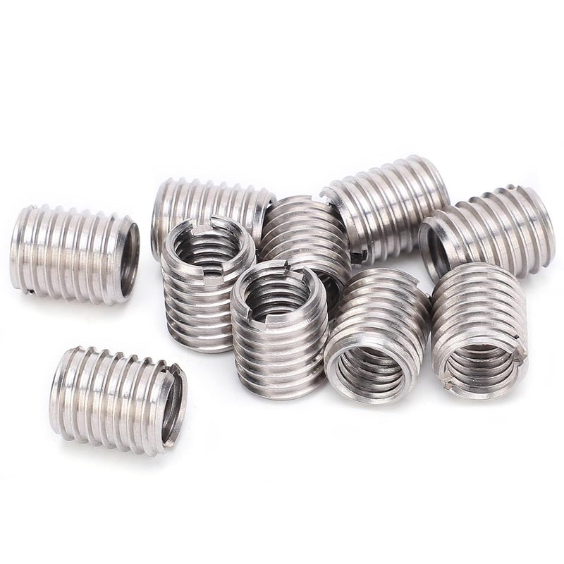 Male Female Thread Repair Inserts, Stainless Steel Insert Nut M8 X 1.25 M10 X 1.5 10Pcs Male to Female Threaded Reducing Bushing for Aviation, Auto Repair, Lighting, Making - Image 1