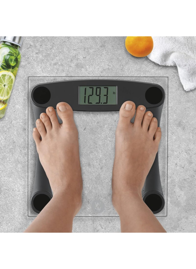 CONAIR Weight Watchers Digital Bathroom Scale by Conair  Glass Body Measures Up to 400 Lbs in Black Frame  - Image 2