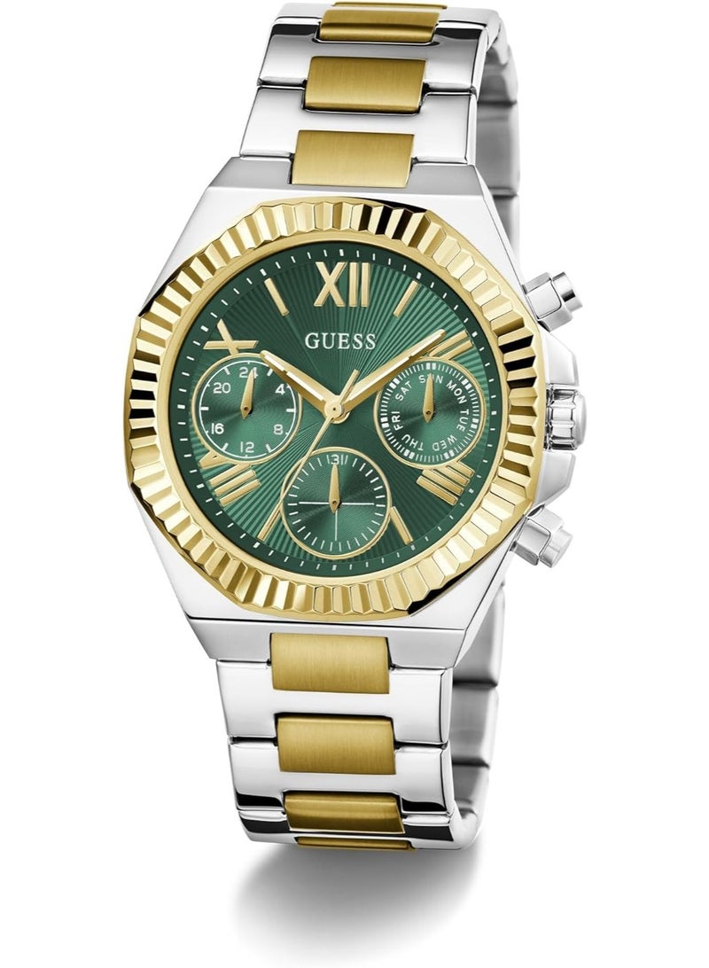 GUESS Analog Green Dial Women's Watch-GW0769L4, Green - Image 4