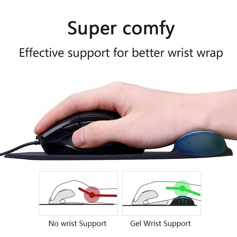 JYWYBF Ergonomic Mouse Pad with Wrist Rest, Gel Wrist Support Mousepad, Pain Relief Laptop Computer Mouse Pad, Non-Slip Mouse Pads for Office & Home (Purple) - Image 3