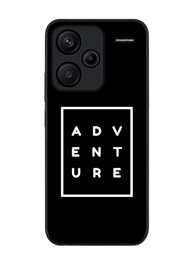 Stylizedd Rugged Black Edge Case for Xiaomi Redmi Note 13 Pro Plus, Slim fit Soft Case Flexible Rubber Edges Anti Drop TPU Gel Thin Cover -  Adventure - Image 1