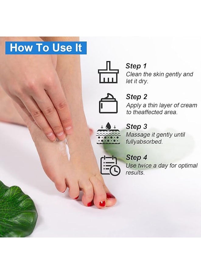 ISSUWEN Urea Cream 42% + Salicylic Acid 2% 100g, Foot Cream for Dry Cracked Heels Knees Elbows Hands Repair Treatment, Foot Moisturizer for Dead Skin Remover Toenail Softener, Foot Care - Image 5