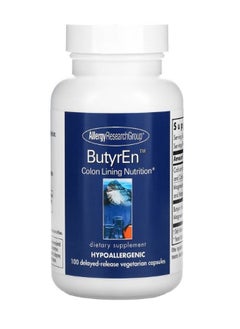Allergy Research Group ButyrEn 100 Delayed Release Vegetarian Capsule  - Image 1