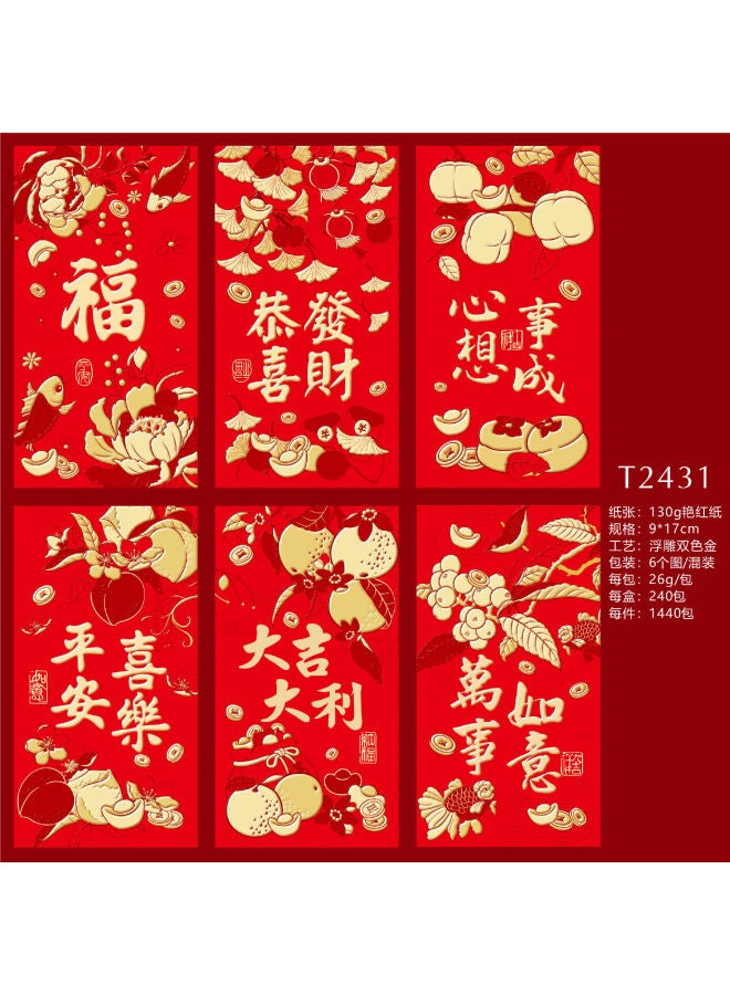 Red Envelope 2025 Year Of The Snake New Year's New Year's Zodiac Zodiac Is A Logo Bronzing Thousand Yuan Universal Red Envelope Bag - Image 1