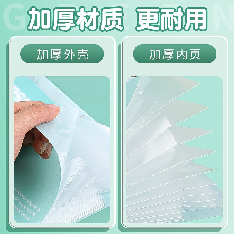 Organ Bag A4 Large Capacity Insert Folder Student School Materials Classification File Bag Multi-Layer Examination Paper Storage Bag - Image 5