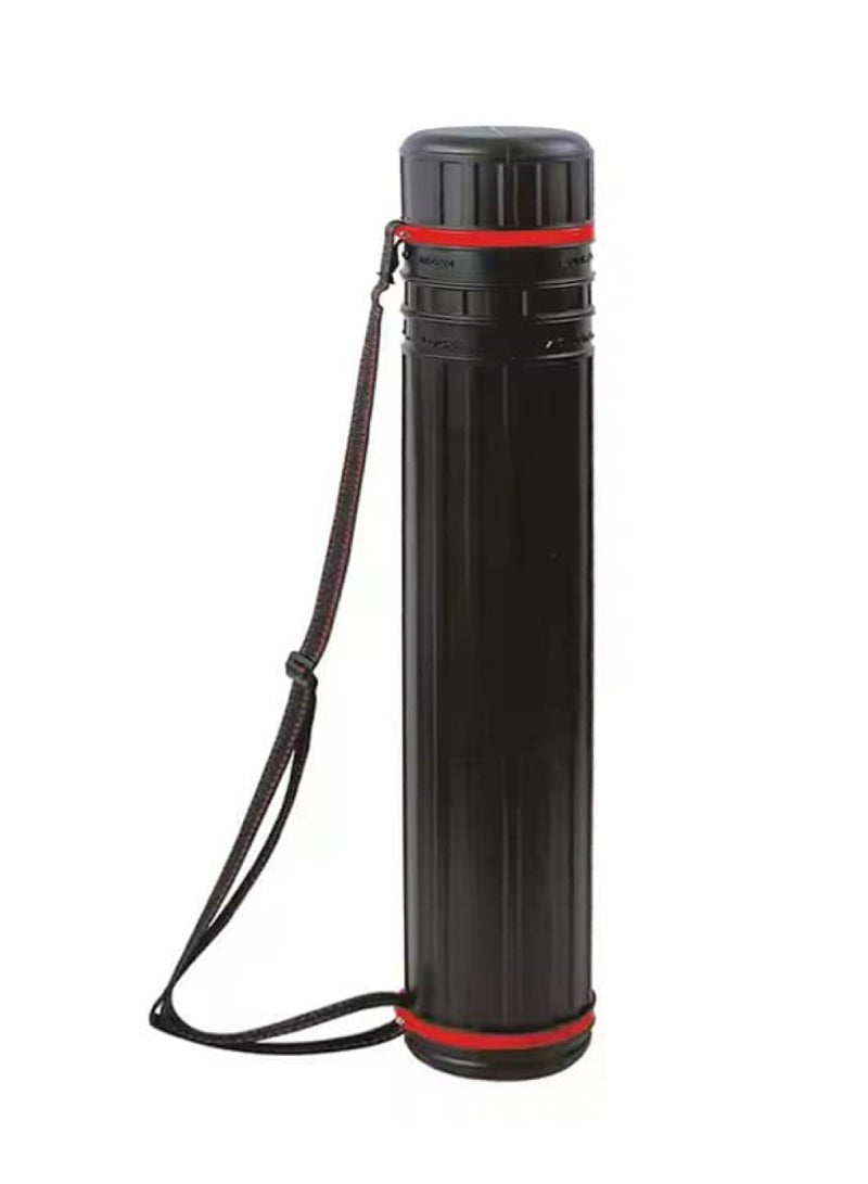 حافظة مخطوطات قابلة للتمديد 40–70 سم، أنبوب رسوم مع حمالة كتف - Image 1