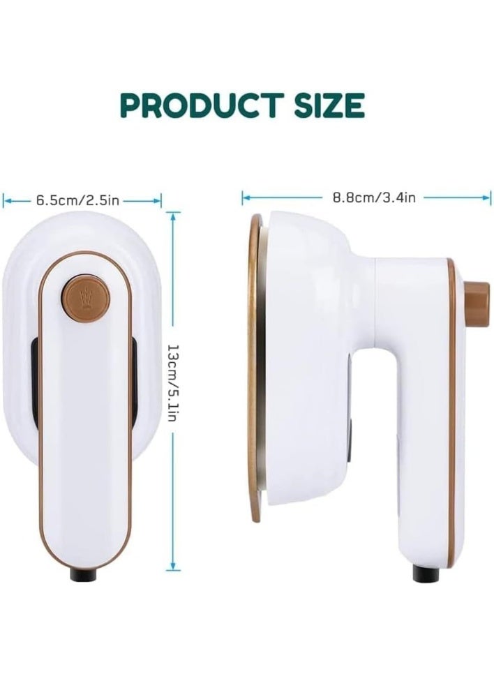 Gonice Steam Iron for Clothes - Travel Steamer for Clothes - Portable Handheld Steamer Iron Support Dry and Wet Ironing Fast Heat Up 180° Rotatable Small Mini Steam Iron for Home and Travel - Image 3