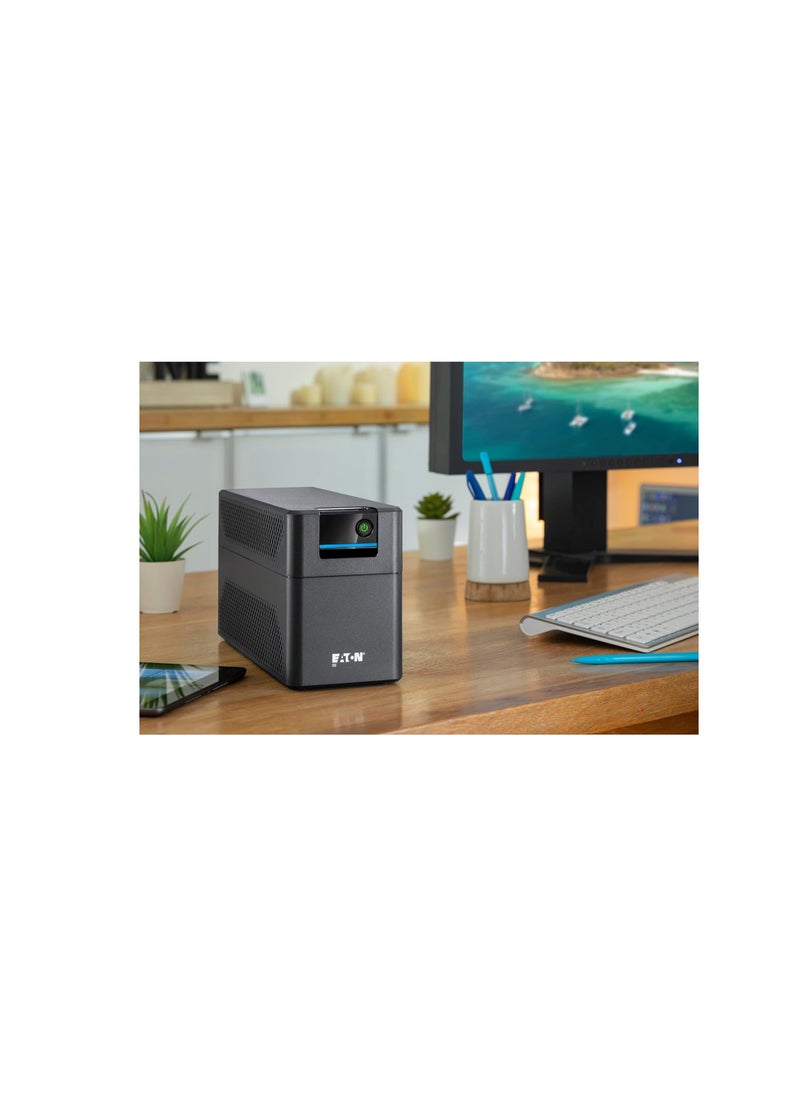 UPS 5E Gen2 700 IEC, Uninterruptible Power Supply, Line Interactive, 5E700I, 700 VA (4 IEC-C13 Outlets, Silent, Shutdown Software), Black