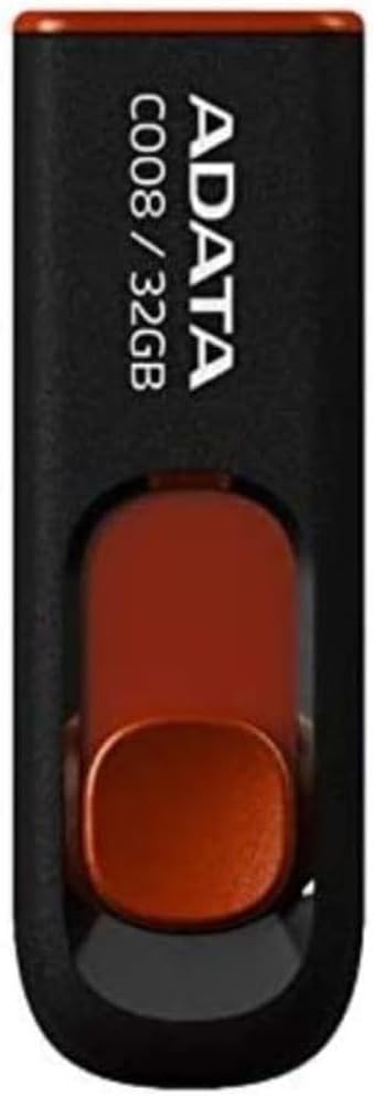 ADATA ADATA C008 32GB USB 20 Retractable Capless Flash Drive BlackRed AC00832GRKD - Image 4