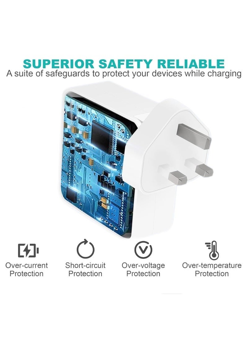 Bukela MacBook Pro 96W Super Fast Charger with Type-C Cable | USB-C Power Adapter for MacBook Pro/Air, Lenovo, iPad Pro 12.9/11 Inch & All USB-C Devices | OVP/OCP Safety Certified - Image 2