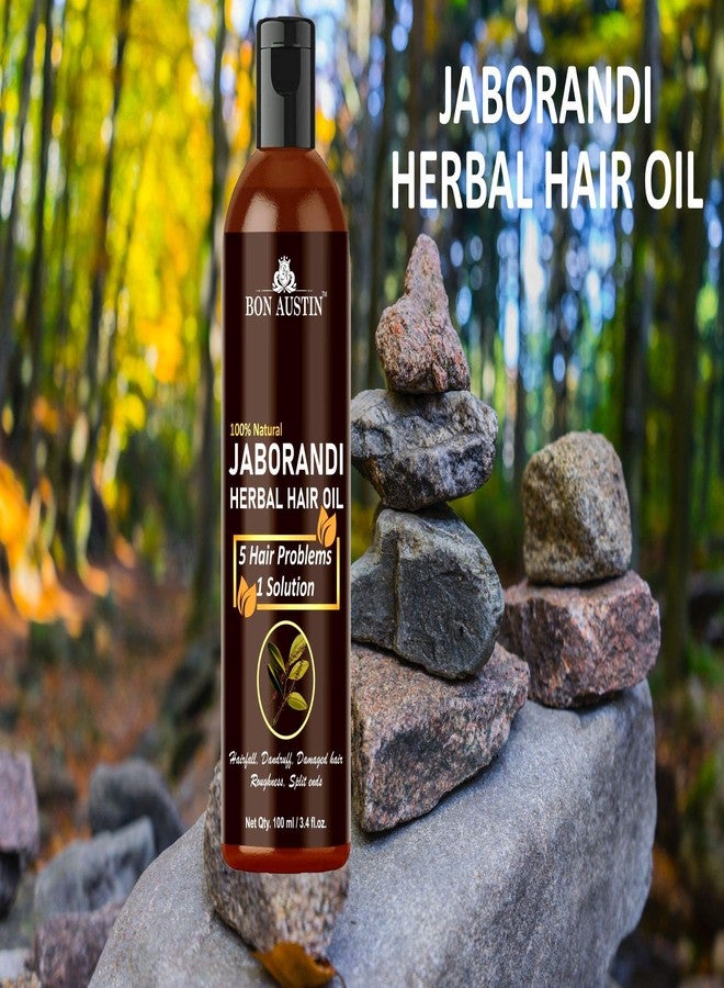 Bon Austin 100% Natural Jaborandi Herbal Growth Hair Oil - For Strong and Healthy Hair Combo Pack 3 Bottle of 100 ml(300 ml) - Image 3