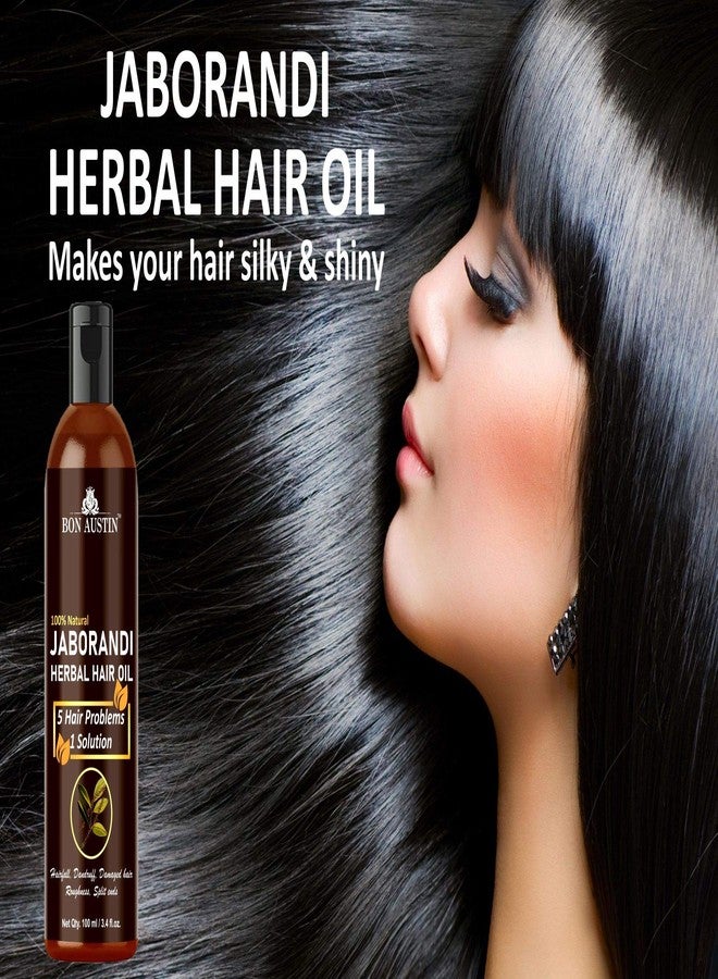 Bon Austin 100% Natural Jaborandi Herbal Growth Hair Oil - For Strong and Healthy Hair Combo Pack 3 Bottle of 100 ml(300 ml) - Image 4