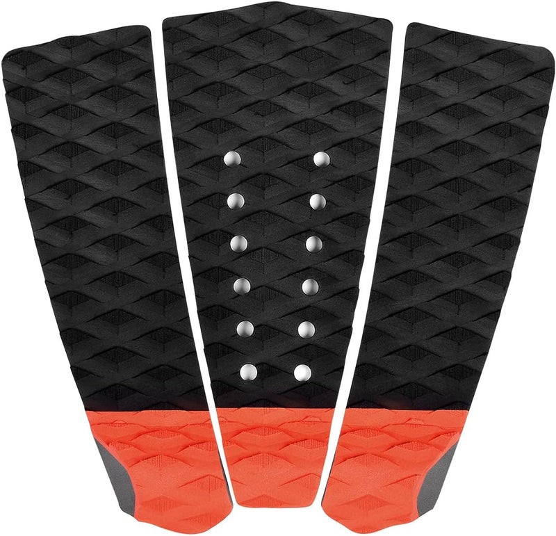 Abahub 3 Piece EVA Surfboard Deck Traction Pads with Kicker for Stomp Skimboards, Surf Boards, Funboard, Fish Board, Black/Blue/Green/Gray/Orange/Pink/White/Wine Red - Image 1