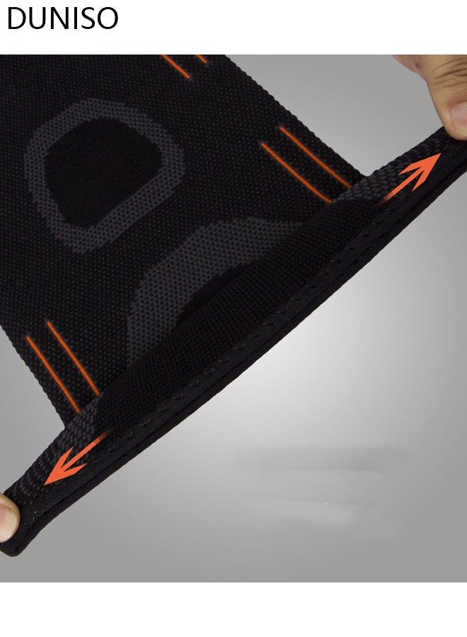 DUNISO 2 Pairs Elbow Brace Knee Brace Tennis Compression Knit Knee Sleeves Arm Elbow Sleeve Elbow Support for Men and Women Basketball Sports Weight Lifting Volleyball Football Running L - Image 4