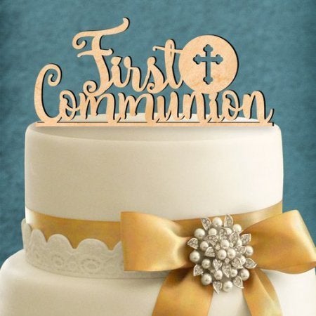 USASALES Catholic Cake Toppers Selection Baptism Christening Decorations A Child of God God Bless First Communion UsaSales Seller