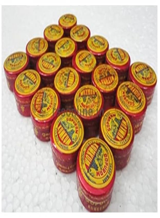 Kumkum and Turmeric Powder THAMBOOLAM Set (2G) TIN Gift Combo packs (20pc Kumkum+20pc Turmeric) - Pack of 40 Pieces. - Image 2