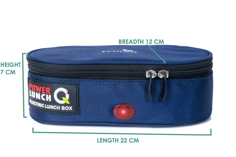 Ecoline Power Lunch Q2, Electric Lunch Box,Capacity 800ml,(2 Containers 400ml) Blue - Image 4