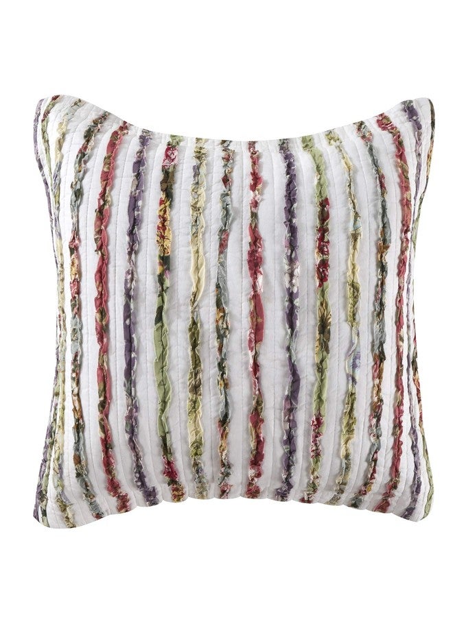 Greenland Home Fashions غطاء وسادة غرينلاند بيلا رافل كينج، متعدد الألوان - Image 1