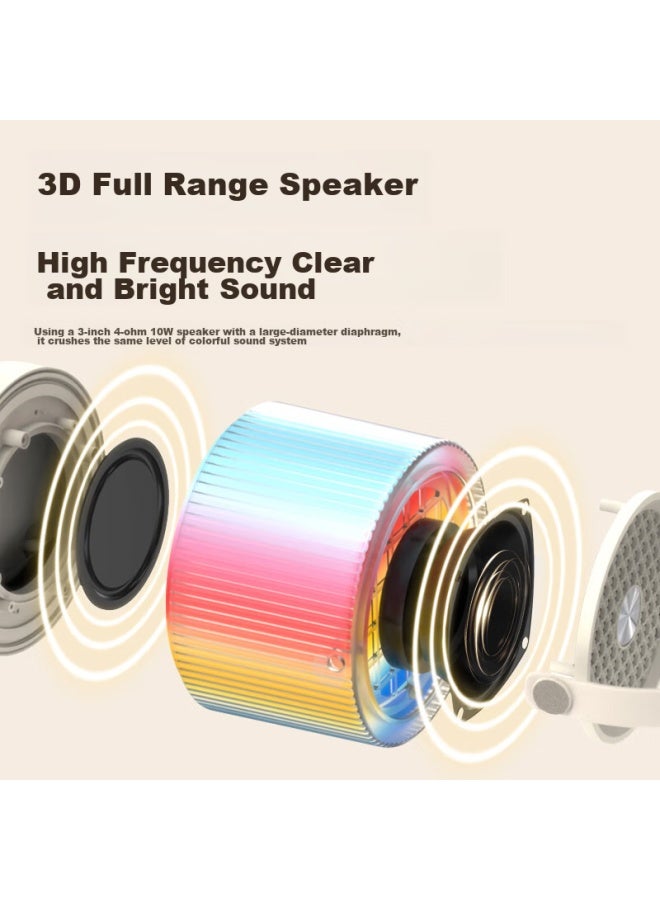 Newmine Portable Speaker With Microphone, Karaoke Home Ktv System, Built-in Sound Card, Bluetooth Speaker, Wireless Singing Toy, Portable Outdoor Karaoke K10 With Dual Microphones - Image 5
