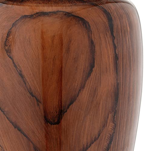 Bold & Divine Wood Grain Cremation Urn for Human Ashes - Elegant Large Memorial Cremation Urn for Human Ashes - Perfect Tribute for Loved Ones - Male Female Man or Woman (Red Cherry Wood, Large) - Image 4