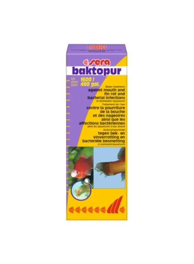 Sera - Baktopur Against Bacterial Infections Water Conditioner-100ml - Image 2