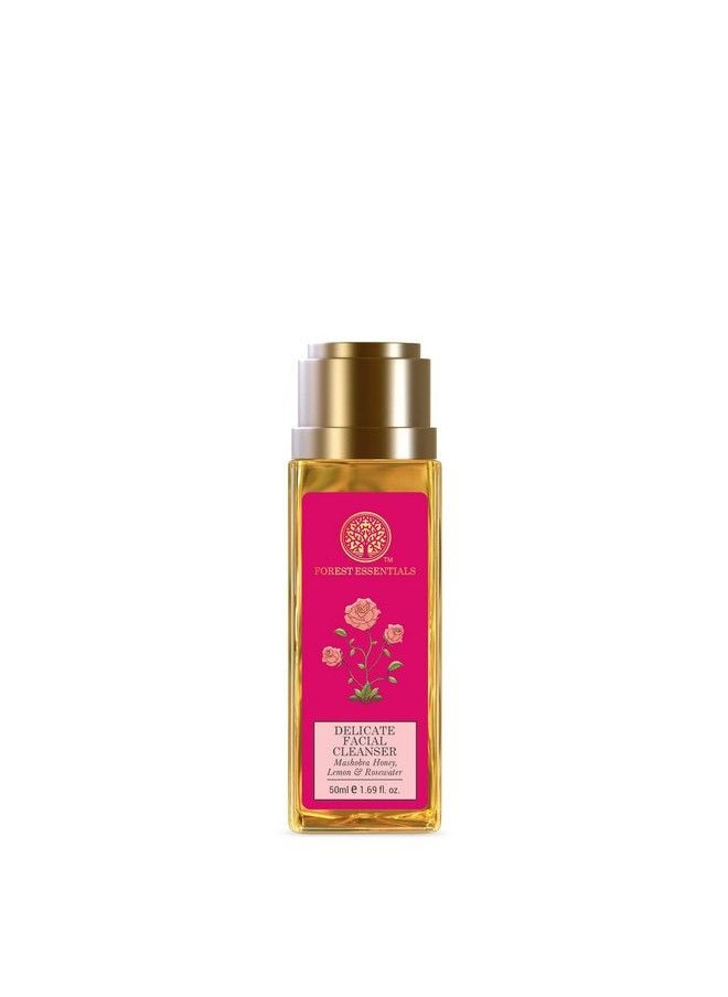 Forest Essentials - Delicate Facial Cleanser Mashobra Honey Lemon & Rosewater|Normal To Dry Skin|Face Wash For Men And Women 50Ml - Image 1